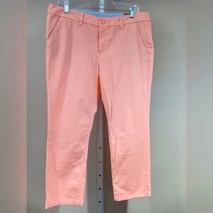 JCP Women's (Size 12) Peach Sorbet Cropped Pants (NWT)
